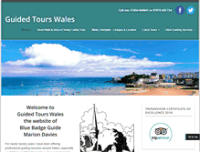 Tablet Screenshot of guidedtourswales.co.uk